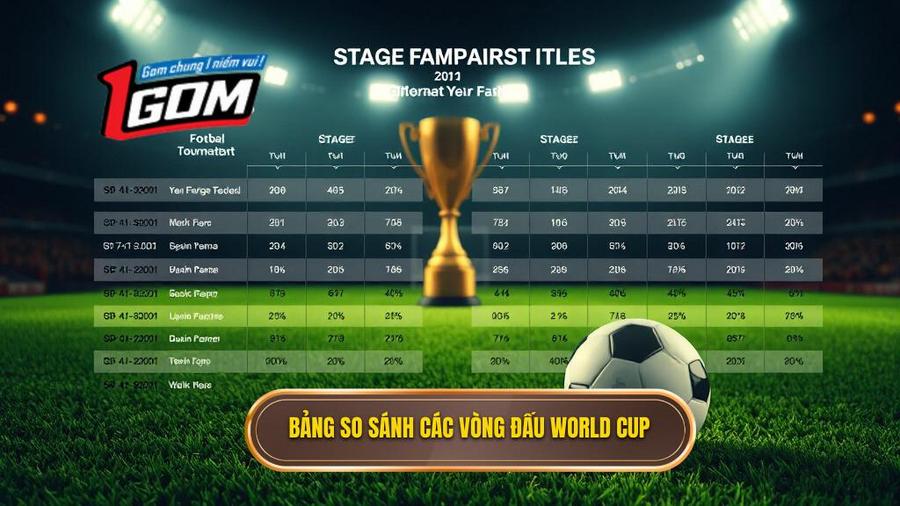 Bảng so sánh đặc điểm các vòng đấu World Cup