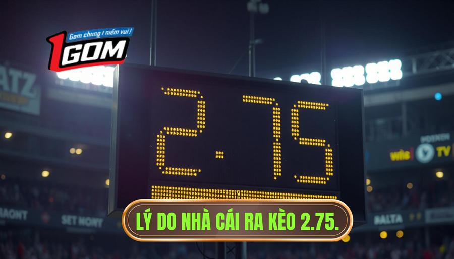2. Lý do nhà cái ra kèo 2.75.